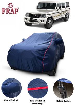 Frap Car Cover For Mahindra Bolero (With Mirror Pockets)(Blue)