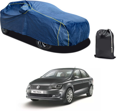 GOSHIV-car and bike accessories Car Cover For Volkswagen Vento (With Mirror Pockets)(Blue, For 2018, 2019, 2020, 2021, 2022, 2023 Models)