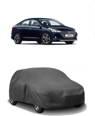 HMS Car Cover For Hyundai Verna (Without Mirror Pockets)(Grey)