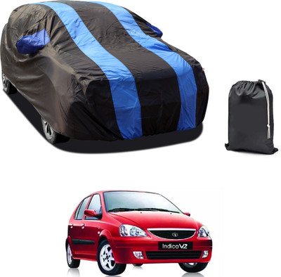 CODOKI Car Cover For Tata Indica V2 (With Mirror Pockets)(Blue)