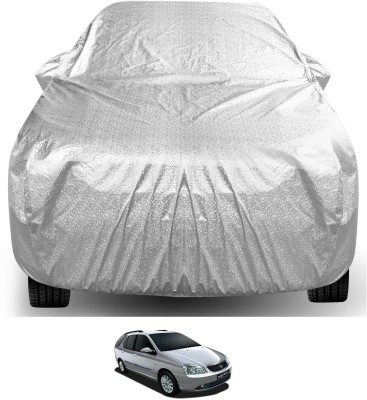 Auto Hub Car Cover For Tata Indigo Marina (With Mirror Pockets)(Silver)