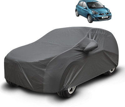 Auto Hub Car Cover For Nissan Micra (With Mirror Pockets)(Grey)
