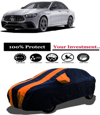 Amexride Car Cover For Mercedes Benz E-Class AMG E63 S Petrol (With Mirror Pockets)(Orange)