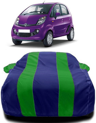 Autoprime Car Cover For Tata Nano CNG XM (With Mirror Pockets)(Green, Blue)