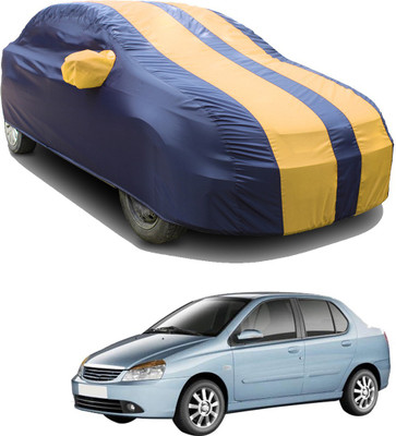 SS FOR YOUR SMART NEEDS Car Cover For Tata Indigo eCS (With Mirror Pockets)(Blue, Yellow)