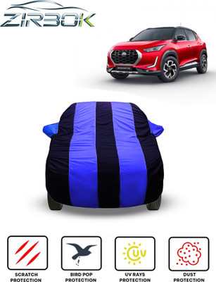 ZIRBOK Car Cover For Nissan Magnite (With Mirror Pockets)(Blue)