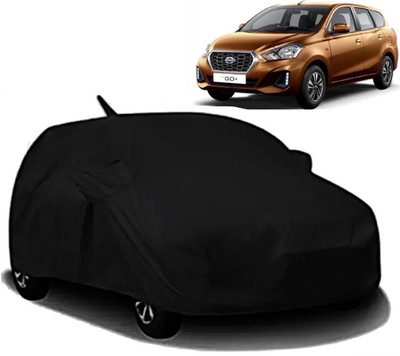Swarish Car Cover For Datsun Go+ (With Mirror Pockets)(Black)