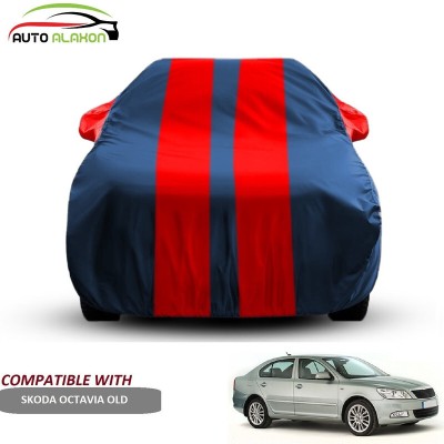 AUTO ALAXON Car Cover For Skoda Octavia (With Mirror Pockets)(Blue, Red)