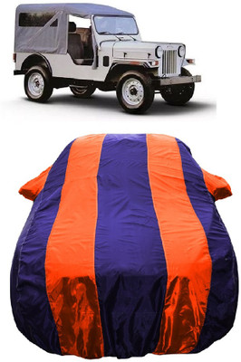 Wegather Car Cover For Mahindra Commander 650 Di (With Mirror Pockets)(Orange)