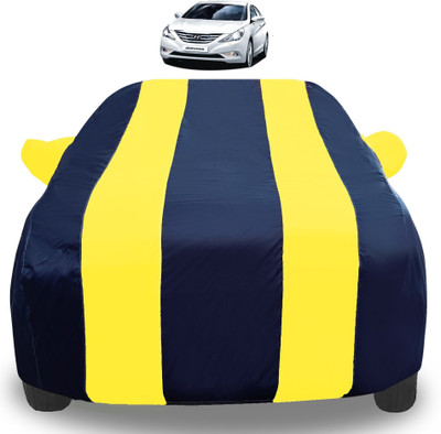 Auto Hub Car Cover For Hyundai Sonata (With Mirror Pockets)(Yellow)