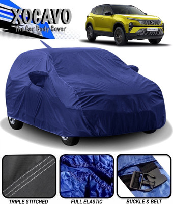 XOCAVO Car Cover For Tata Harrier (With Mirror Pockets)(Blue)