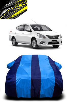 FRONCH Car Cover For Nissan Almera 1.5 Sport (With Mirror Pockets)(Blue)
