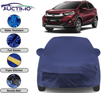 AUCTIMO Car Cover For Honda WRV (With Mirror Pockets)(Blue)