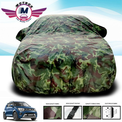 MoTRoX Car Cover For Maruti Suzuki Ignis (Without Mirror Pockets)(Green)