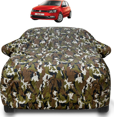 Caronix Car Cover For Volkswagen Polo GT (With Mirror Pockets)(Brown)