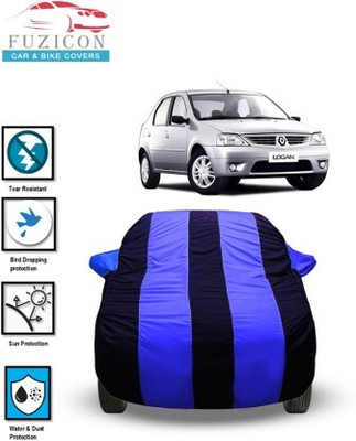 FUZICON Car Cover For Mahindra Logan (With Mirror Pockets)(Blue)