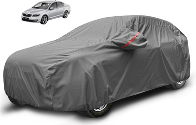 Auto Hub Car Cover For Skoda Octavia (With Mirror Pockets)(Grey)