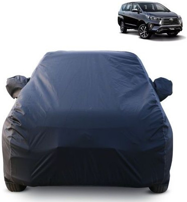 BOTAUTO Car Cover For Toyota Innova Crysta (With Mirror Pockets)(Blue)