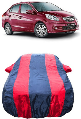 Wegather Car Cover For Honda Amaze VX i-VTEC (With Mirror Pockets)(Red)