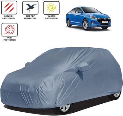 THE REAL ARV Car Cover For Hyundai Elantra, Elantra 1.6 CRDI, Elantra 1.8i, Elantra 2.0 S MT, Elantra 2.0 SX (O) AT, Elantra Fluidic, Elantra GLS (With Mirror Pockets)(Grey)