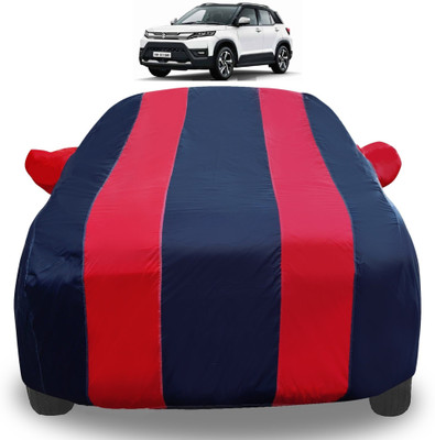 Auto Hub Car Cover For Maruti Suzuki Vitara Brezza (With Mirror Pockets)(Red)