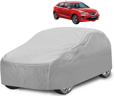Caronix Car Cover For Toyota Glanza (With Mirror Pockets)(Silver)