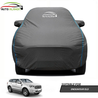 AUTO ALAXON Car Cover For Ford Endeavour (With Mirror Pockets)(Black)