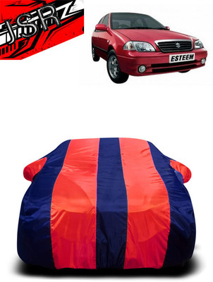 J S R Car Cover For Maruti Suzuki Esteem (With Mirror Pockets)(Red, Blue)