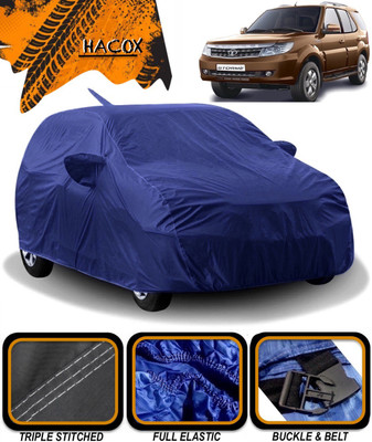 HACOX Car Cover For Tata Safari Storme (With Mirror Pockets)(Blue)