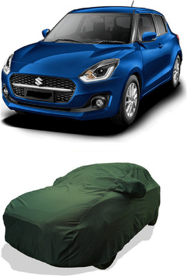 Coxtor Car Cover For Maruti Suzuki Swift (With Mirror Pockets)(Green)