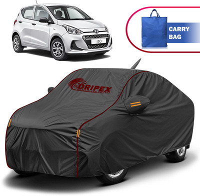 DRIPEX Car Cover For Hyundai Grand i10 (With Mirror Pockets)(Black)