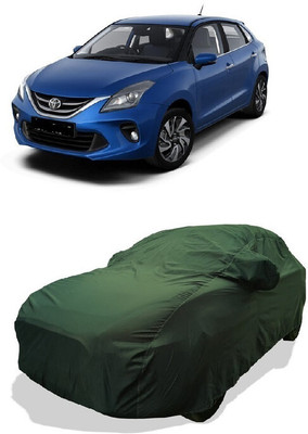 Coxtor Car Cover For Toyota Glanza G CVT (With Mirror Pockets)(Green)