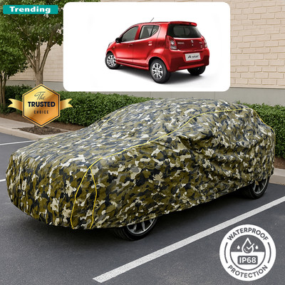 CODOKI Car Cover For Maruti A-Star ABS (With Mirror Pockets)(Yellow, Black)