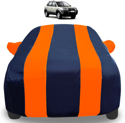 Auto Hub Car Cover For Hyundai Tucson (With Mirror Pockets)(Orange)