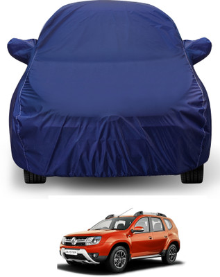 Auto Hub Car Cover For Renault Duster (With Mirror Pockets)(Blue)