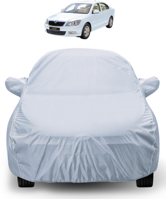 Auto Hub Car Cover For Skoda Laura (With Mirror Pockets)(Silver)