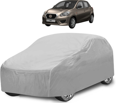 Caronix Car Cover For Datsun Datsun GO D Petrol (With Mirror Pockets)(Silver)