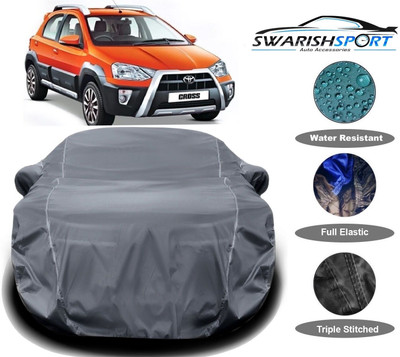 Swarish Car Cover For Toyota Etios Cross (With Mirror Pockets)(Grey)