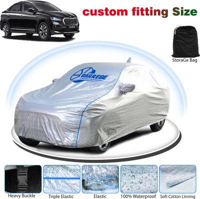 GARREGE Car Cover For Skoda Slavia (With Mirror Pockets)(Silver, Grey, For 2021, 2022, 2023, 2024 Models)