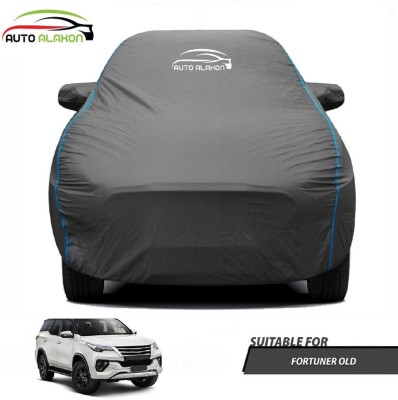 AUTO ALAXON Car Cover For Toyota Fortuner Old (With Mirror Pockets)(Black)