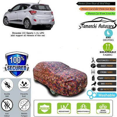 Tamanchi Autocare Car Cover For Hyundai i10 Sportz 1.1L LPG(Multicolor)