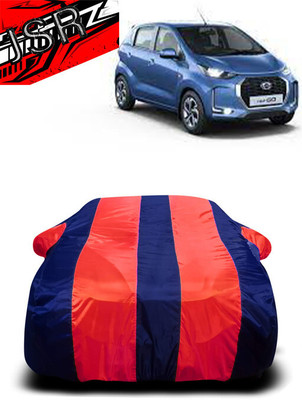 J S R Car Cover For Datsun Redi GO D (With Mirror Pockets)(Red, Blue)