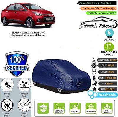 Tamanchi Autocare Car Cover For Hyundai Xcent 1.2 Kappa SX(Blue)