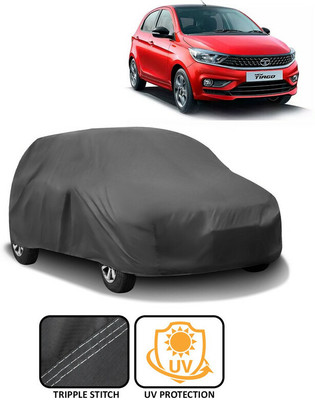 AutoRetail Car Cover For Tata Tiago (Without Mirror Pockets)(Grey)
