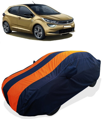 Coxtor Car Cover For Tata Altroz XE Diesel (With Mirror Pockets)(Orange)
