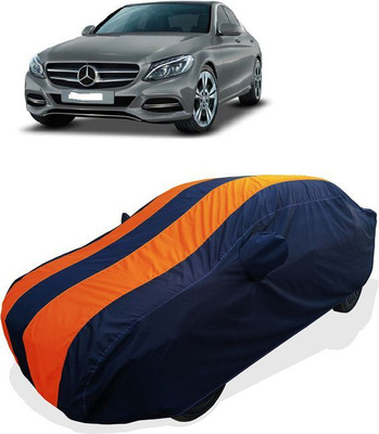 QLAX Car Cover For Maruti C-Class C220 CDI (With Mirror Pockets)(Orange)