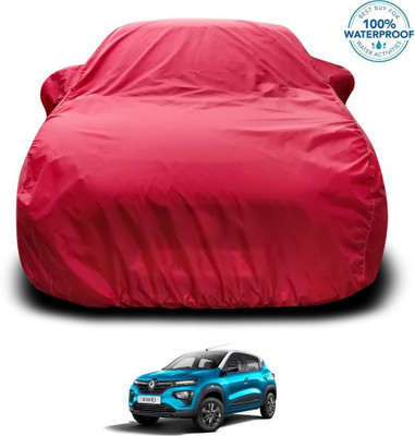 GOSHIV-car and bike accessories Car Cover For Renault Kwid (With Mirror Pockets)(Maroon)