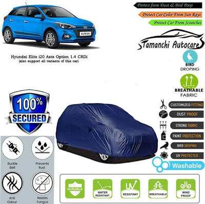 Tamanchi Autocare Car Cover For Hyundai Elite i20 Asta Option 1.4 CRDi(Blue)