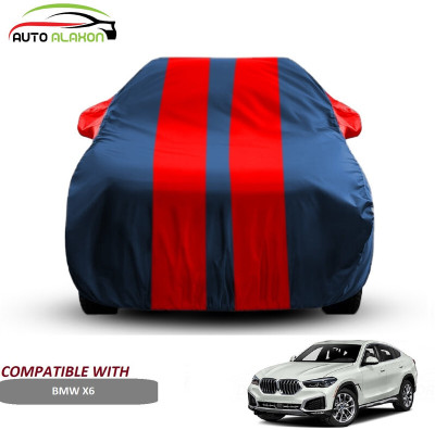 AUTO ALAXON Car Cover For BMW X6 (With Mirror Pockets)(Blue, Red)
