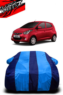 J S R Car Cover For Hyundai EON 1.0 Kappa Magna Plus Optional (With Mirror Pockets)(Blue)